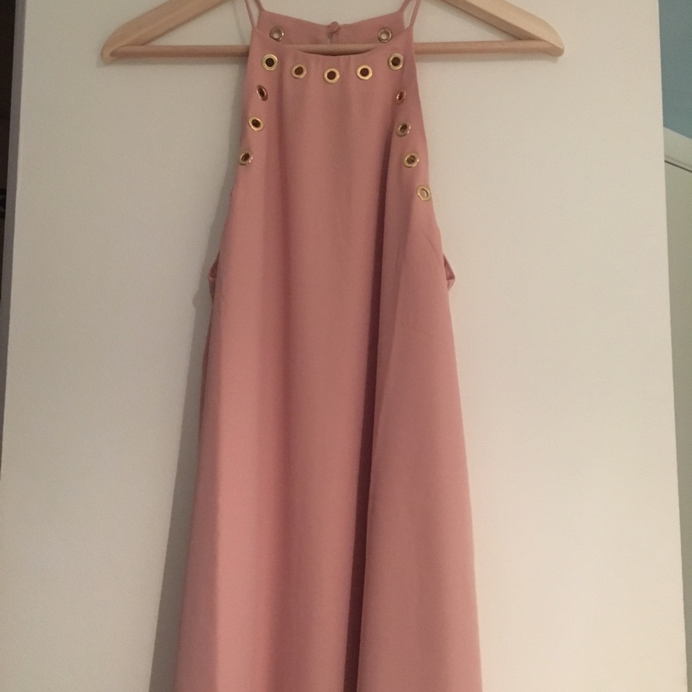 Pink Lulu's flowy halter dress